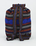 Mexican "USA" Red, White  and Blue Backpack Lillo Boho Woven Baja Bag