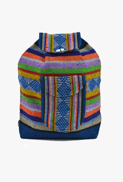 Mexican Blanket Backpack Pinzon Boho Colorful Woven Baja Bag Aztec