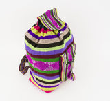 Mexican "Network" Green with Illillo Backpack Lillo Boho Woven Baja Bag