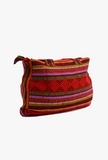 Mexican "Salsita" Red Multicolor Handbag Pinzon Boho Woven Bag