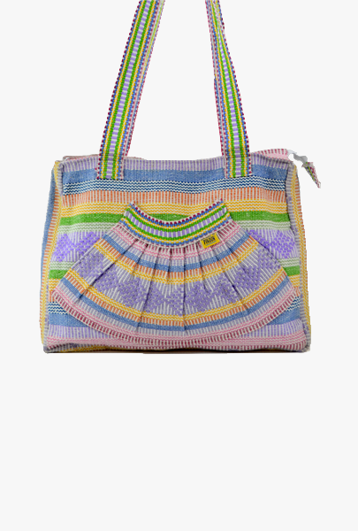Mexican "Rainbow Destiny" Hippy Multicolor Handbag Pinzon Boho Woven Bag
