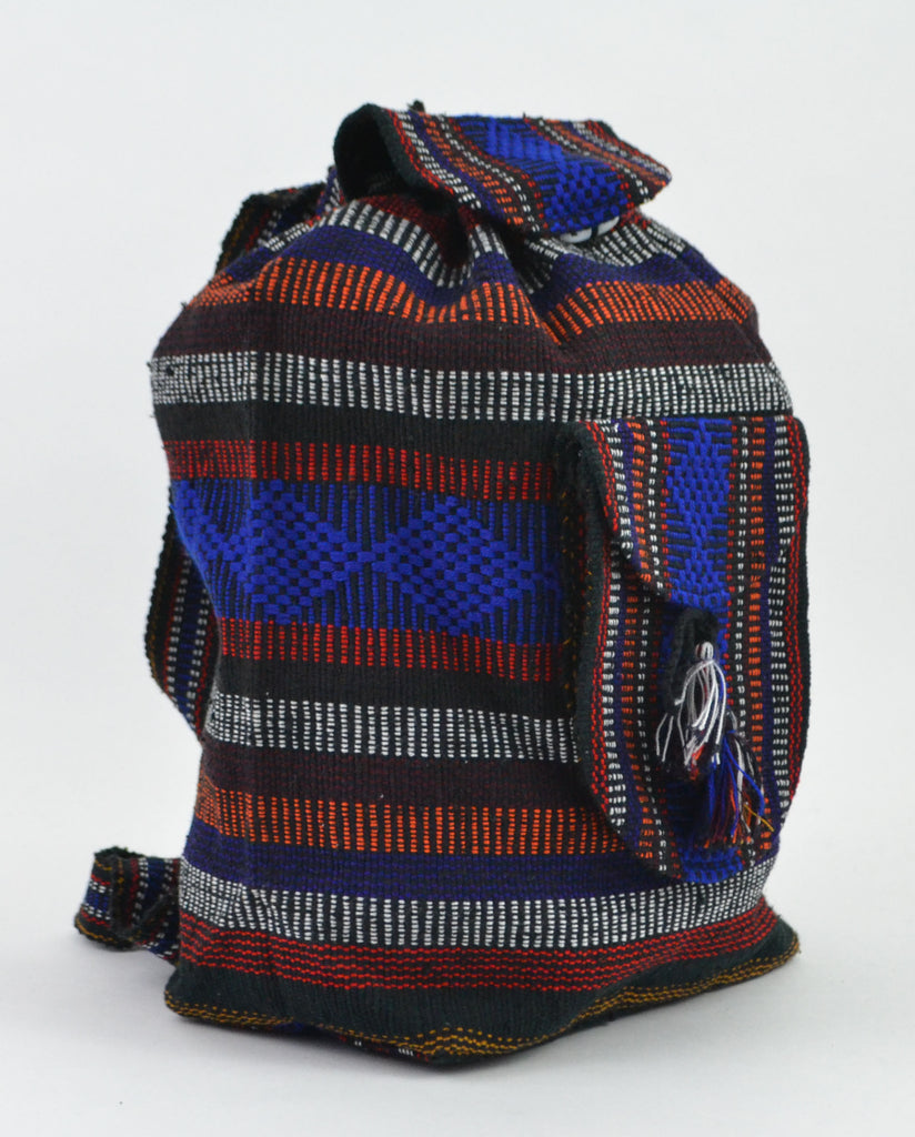 Mexican USA Red, White and Blue Backpack Lillo Boho Woven Baja