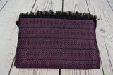 Purple Amethyst Merida Rebozo Shawl Mexican Blanket
