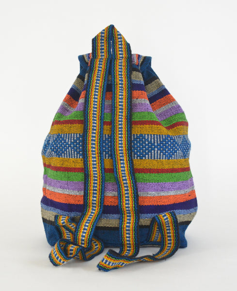 Mexican Blanket Backpack Pinzon Boho Colorful Woven Baja Bag Aztec