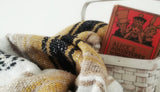 Mexican Blanket Premium Yellow & Tan Yoga Blanket, Hand Woven, Sarape, Throw