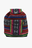 Mexican "Pulse" Multicolor Backpack Lillo Boho Woven Baja Bag